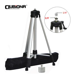 CLUBIONA 1.5m Laser Level Tripod Holder 5/8 or 1/4 Adapter Mount Thick Aluminum Stand for 1/4 Thread Red or Green Digital Level