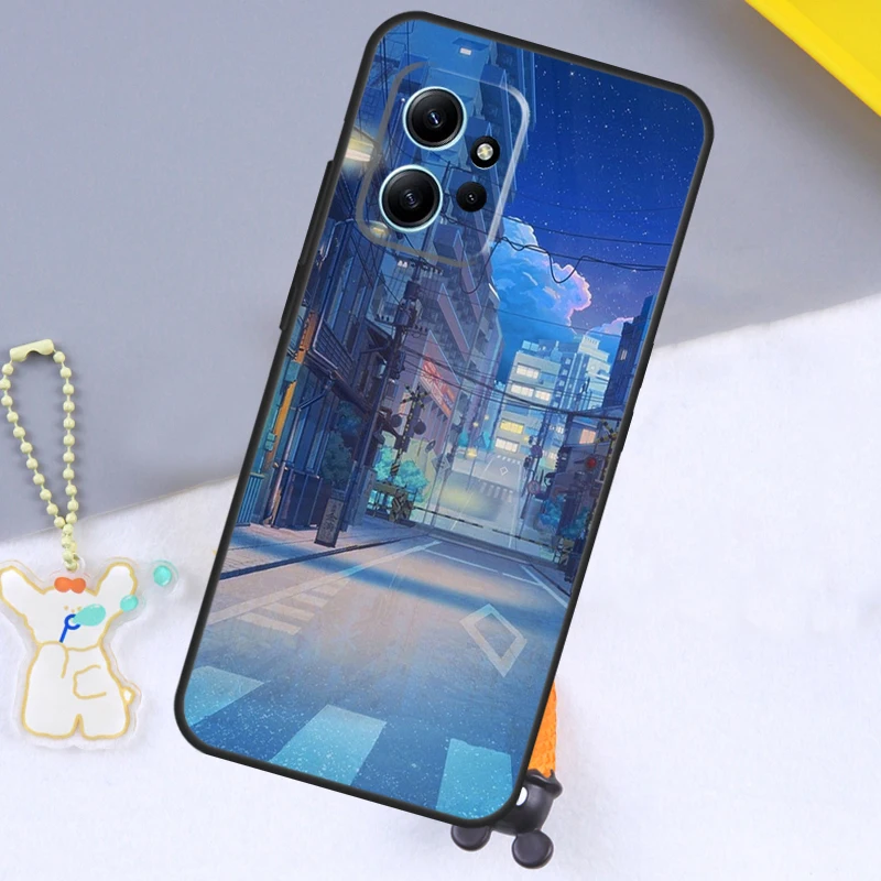 Japanese Anime Hand Painted House For Xiaomi Redmi 12 9C 10C 12C 13C Case For Redmi Note 12 Pro 11 8 9 10 Pro 9S 10S 11S 12S