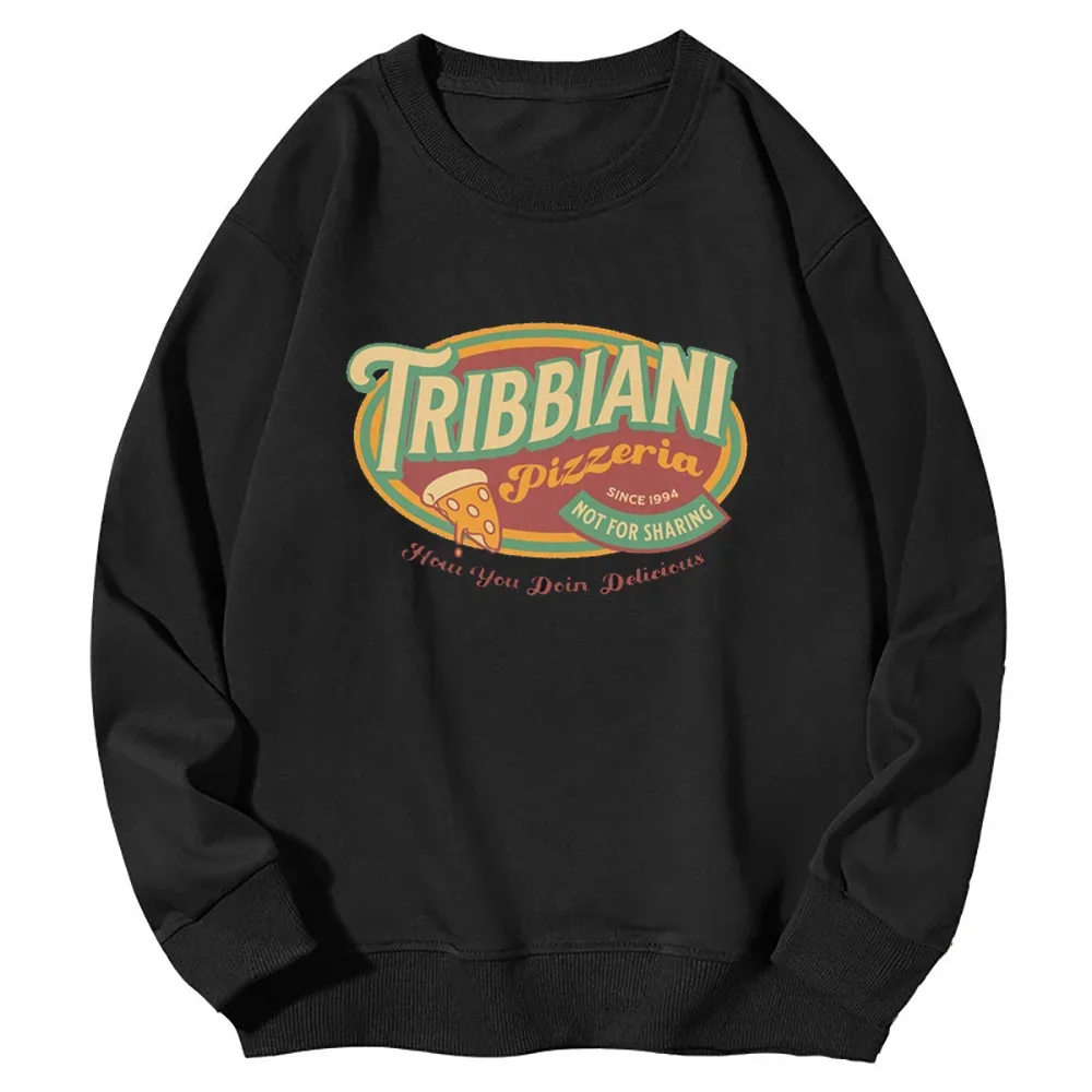 Tribbiani Sweatshirt Female Friends 90s TV Show Sweatshirts How You Doin Printed Pullover Long Sleeve Top Women Clothes