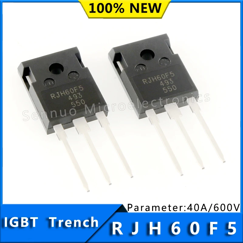 1Pcs New RJH60F5 RJH60F5DPK  IGBT High Speed Power Switching IGBT Trench 600 V 80 A 260.4 W Through Hole TO-3P