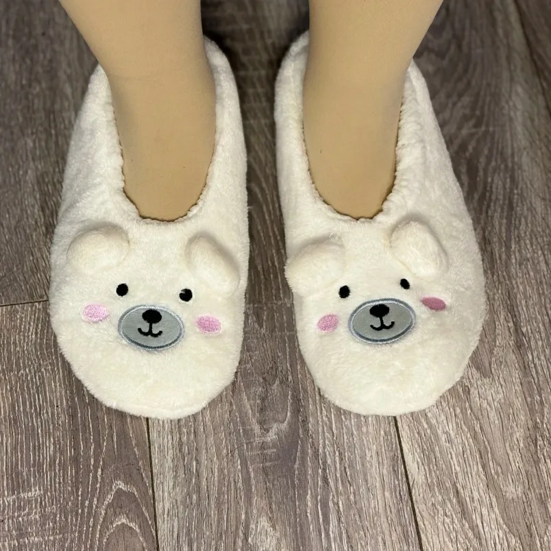 Fluffy Slipper Womens Winter Indoor Warm Cute Sweet peluche Cartoon antiscivolo Home Fuzzy Floor Shoes Room House antiscivolo Ladies