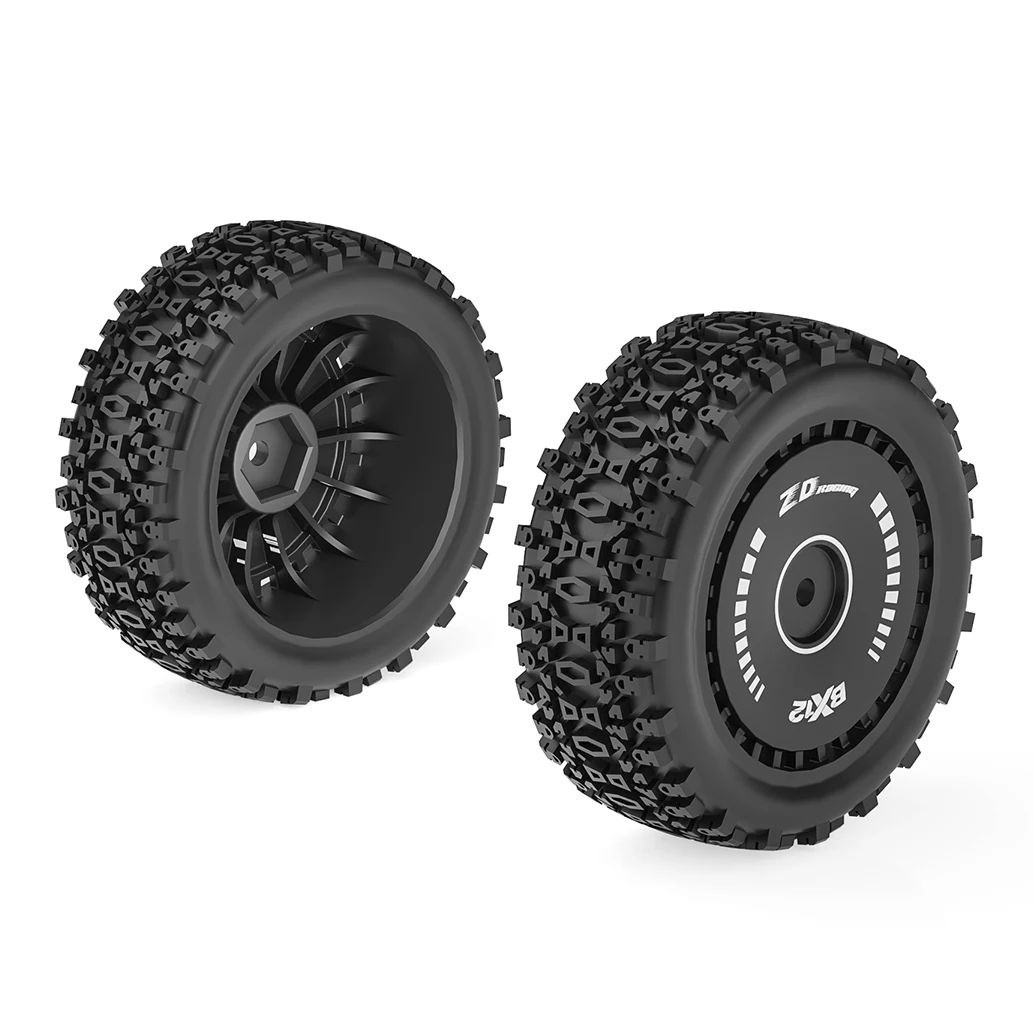 RC Car Parts Rubber Tires 12mm Hex Metal Shock Absorber Damper
