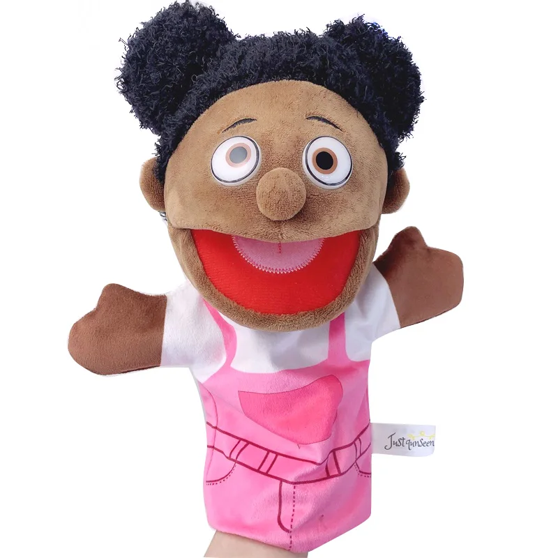 Muñeco de peluche suave familiar para papá, mamá, hermano, hermana, muñeco de peluche de cosplay, juguetes educativos para bebés, marioneta de mano