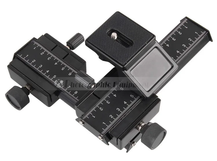 DSLR Rig Camera Tripod Head Two-way Adjustment Fits for Lens Reverse Macro Photography Accessories