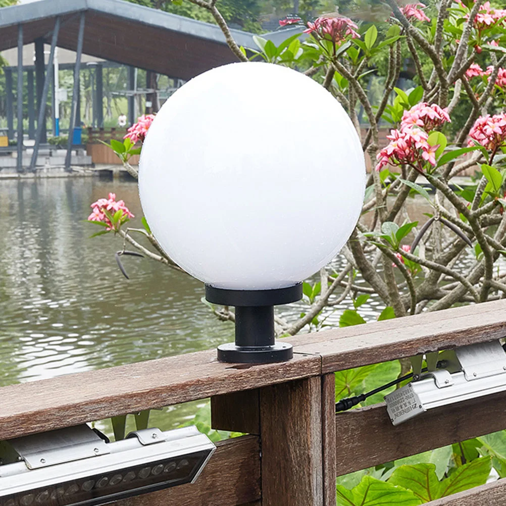 Acrylic Outdoor Waterproof Lampshade Replacement Round Ball Shape Lamp No Base