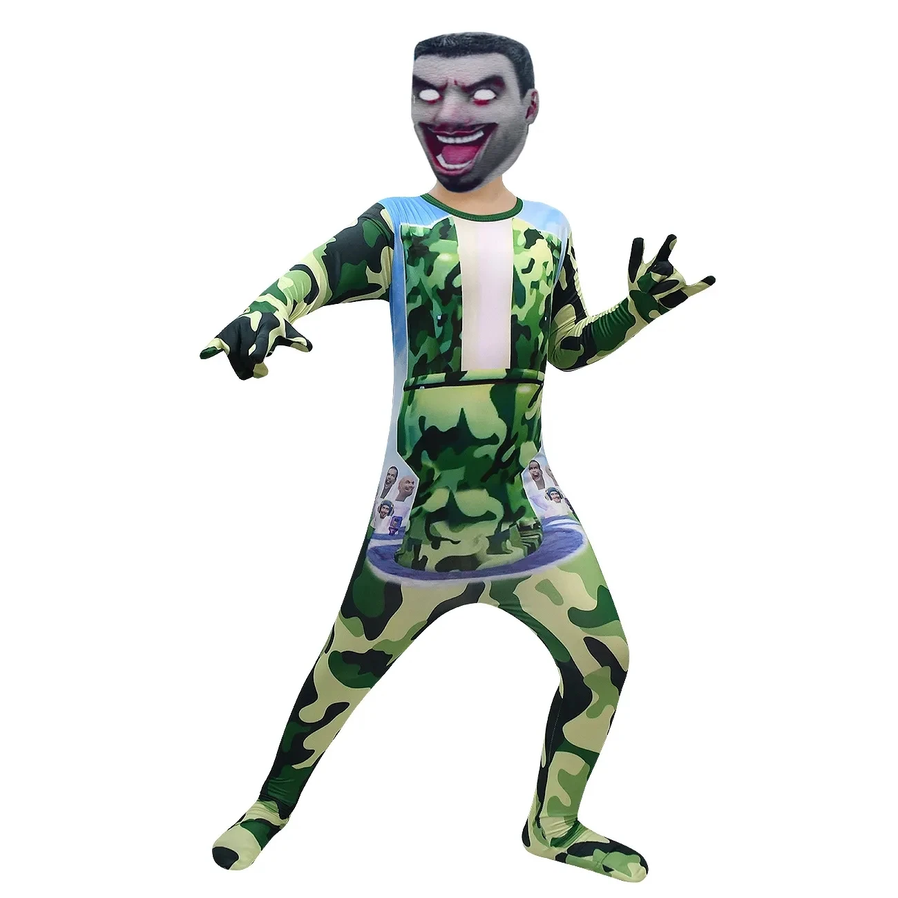 Skibidi Toilet Costumes Horror Game Speakerman Camera Titan TV Man Cartoon Kids Jumpsuit Boys Girls Halloween Cosplay Bodysuit