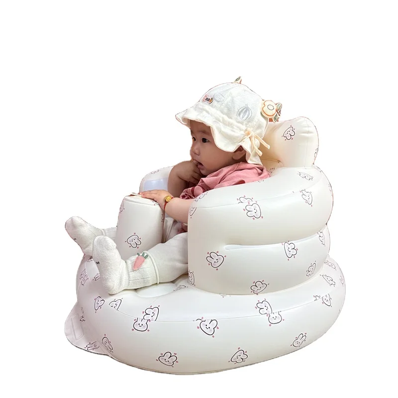 baby automatische opblaasbare fauteuil druk opblaasbare luchtpomp rugsteun kindertrainingsstoel binnen en buiten gebruik