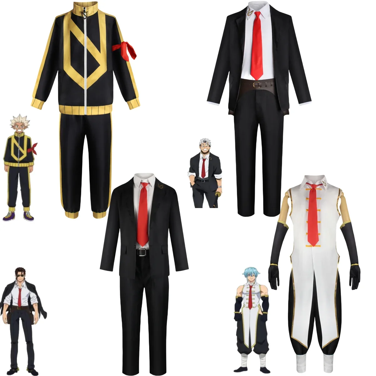 Anime Undead Unluck UNION Sheng Shimshian Andy Cosplay Costume Union Ninth Uniform Full Set Man Woman Carnival Christmas Suit