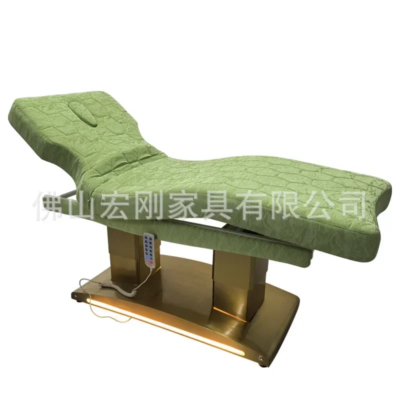 

P High-end beauty bed electric lift, massage, physiotherapy bed for beauty salons, high-end light luxury