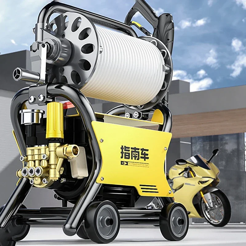 220V Portable Pressure Washer Car Wash Machine Automatic Cleaning Water Pump Cleaning Tools Air Cooling