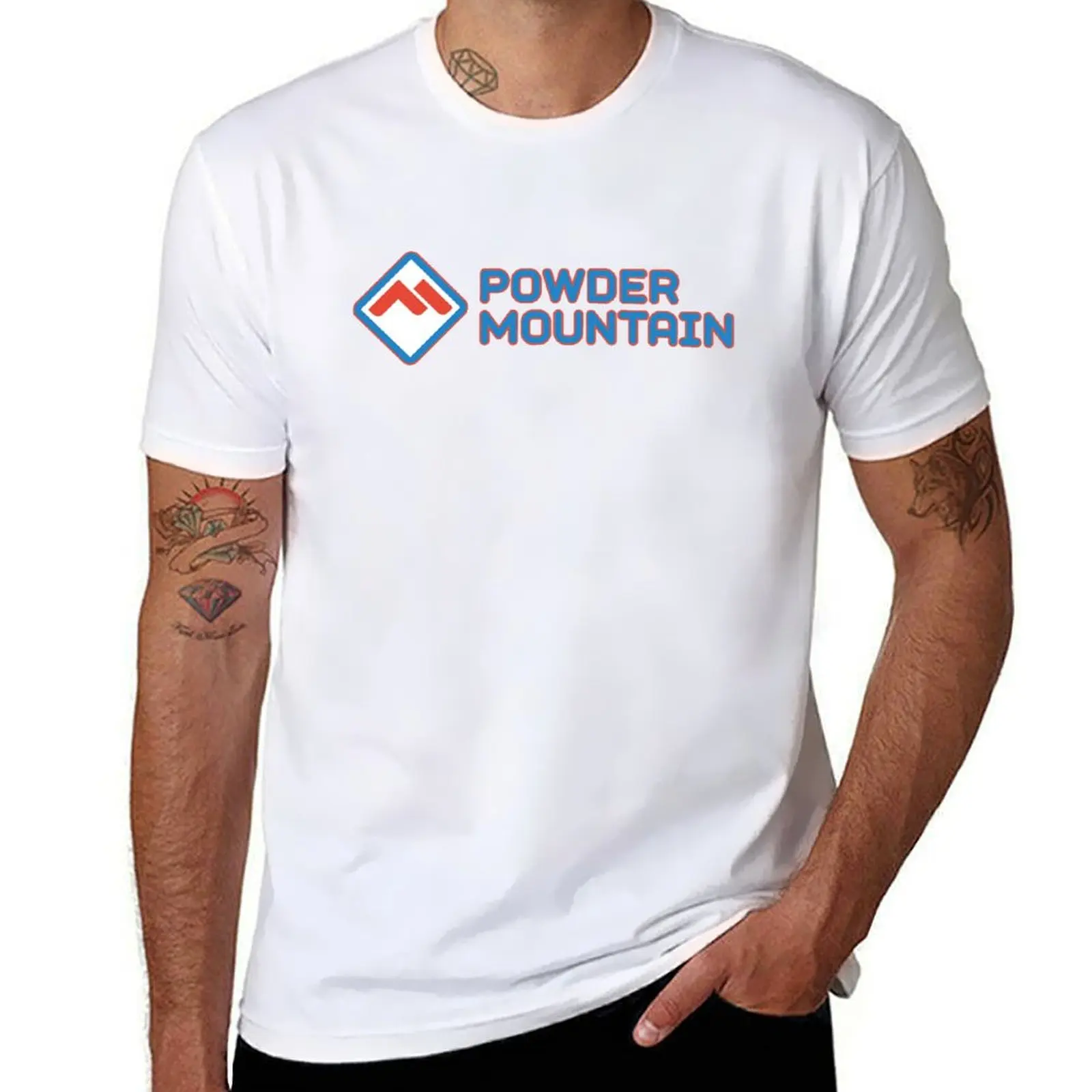 Powder Mountain Ski Resort Fan T Shirt T-Shirt man graphic t shirt mens graphic t shirts T-Shirt