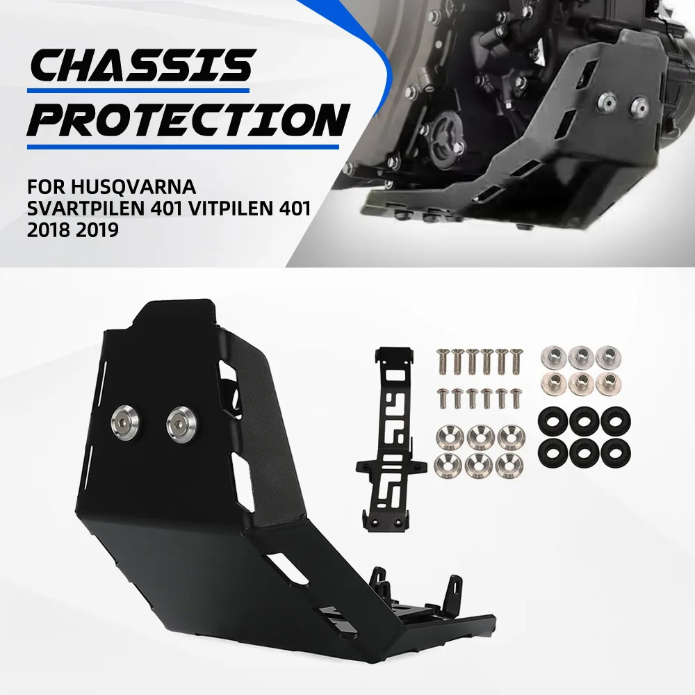 

For Husqvarna Svartpilen 401 Vitpilen 401 2018 2019 Motorcycle Engine Guard Chassis Protection Cover Skid Plate Bash Frame Guard