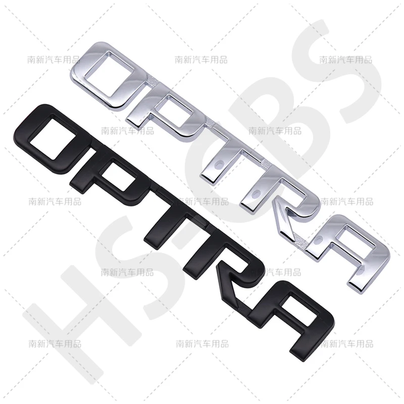 Metal Optra Lettering Emblem Badge For Lacetti Viva Forenza Corvette C8 coupe  Rear Trunk Badge Decal Body Sticker Accessories