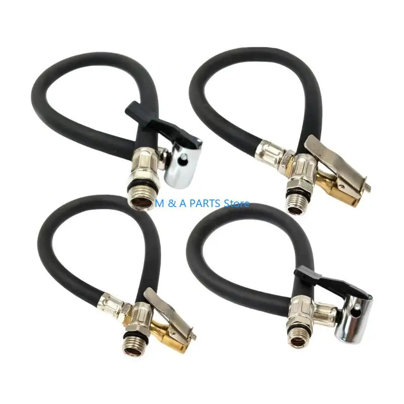 

U1JF Air Tyre Inflator Hose Pressure Auto Rustproof Gauge Hose Connector