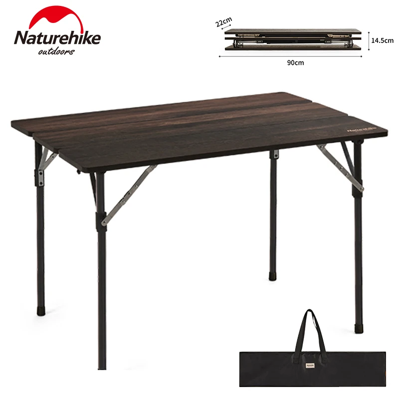 

Naturehike Camping Folding Table Glass Fiber Bearing 30Kg Portable Outdoor Picnic Desk Furniture 4.1kg With Bag Aluminum Alloy