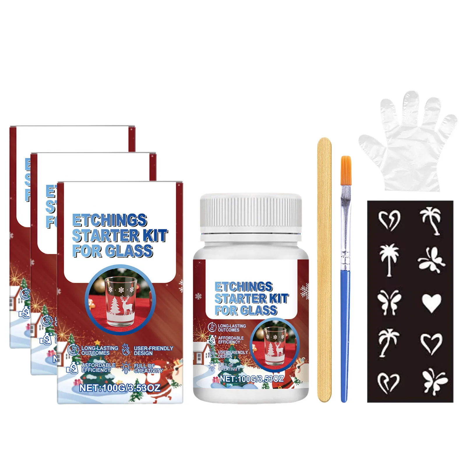 Kit de gravure sur verre avec 6 outils, arts et artisanat de pâques pour enfants de 2 ans, Kit de gravure pour débutants en verre qui crée une gravure