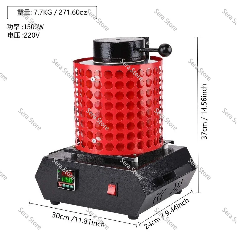 Factory Direct Jewelry Metal Melting Furnace Laboratory Electric Smelting Oven with Crucible for Gold Silver Copper
