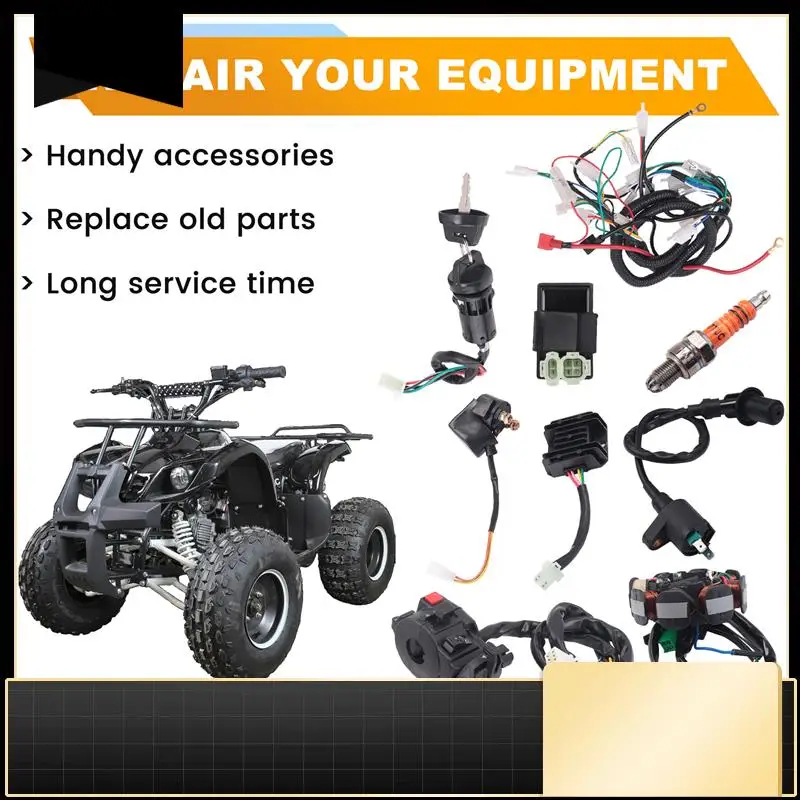 

Комплект жгутов проводов для квадроциклов, с регулятором статора CDI, электромагнитное реле переключателя зажигания для GY6 125Cc 150Cc ATV, 4-тактные детали