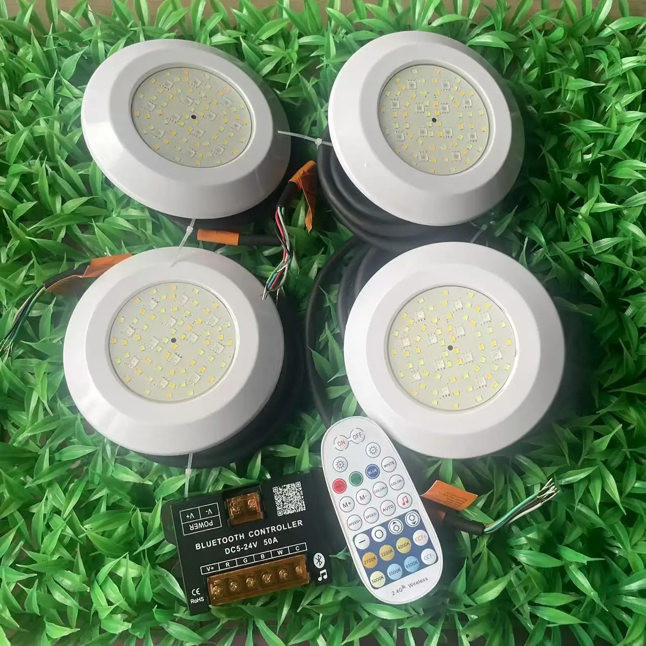 

18W RGBWW LED Pool Light 6 wires Bluetooth APP Control IP68 12V Underwater Spotlight Fountain Landscape,Piscina-Illuminate Lamp
