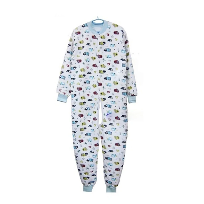 

Pure Cotton ABDL Adult Baby Jumpsuit Cute Cartoon Print Plus Size Bodysuit Unisex Open Crotch Warm Pajamas Autumn Winter Onesie