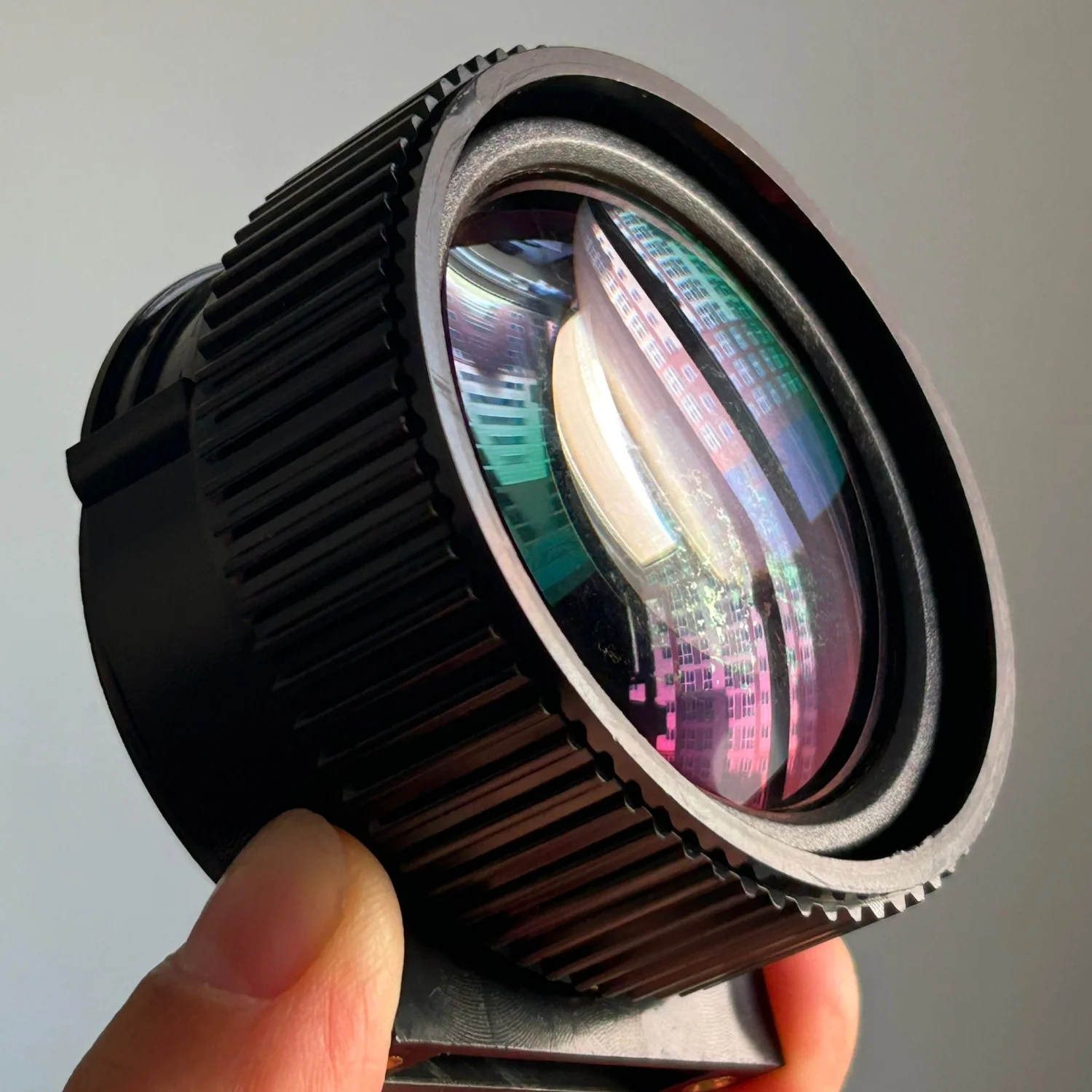 Lente de Proyección LCD de 4.3 Pulgadas, Lente HD de Repuesto para Proyector, 3 Elementos, Distancia Focal de 142 mm, Lente de Aumento