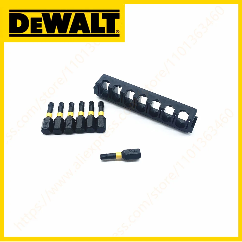 DEWALT 25MM T20 7PCS Impact Forets Haute Vitesse En Acier Dur Métal Tournevis Lot Tête Ensemble