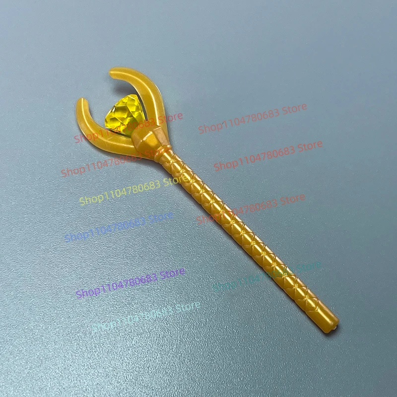 MOC 블록 액세서리 다이아몬드 셉터 미니 피규어 조립 모델 디스플레이 애니메이션 만화 장식용 장난감 선물 수집품