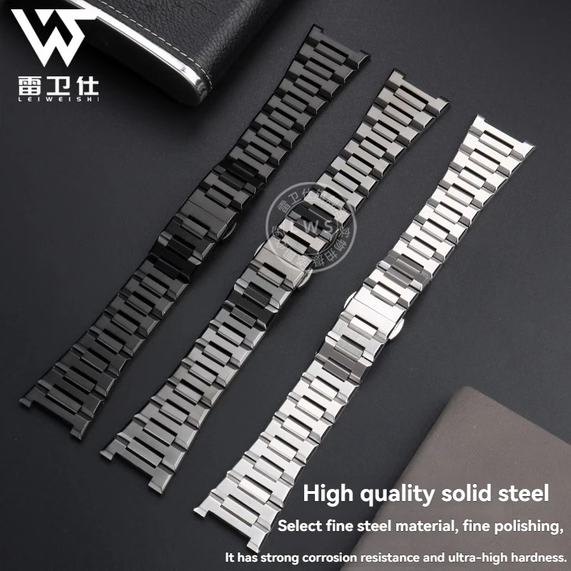 لرينو الجوزاء الشق حزام الساعة 8840129 / 8840119 / 8840139   سوار من الفولاذ المقاوم للصدأ سوار معدني إكسسوارات معصمه