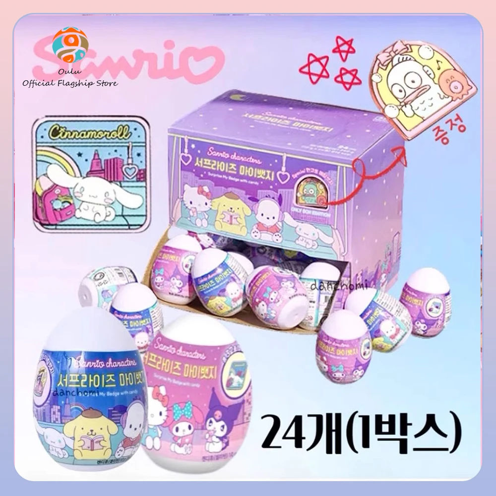 

Limited Edition Sanrio Capsule Toys Blind Box Badge Cartoon Kuromi Action Figure Mystery Box Collection Model Gift Kids Toys