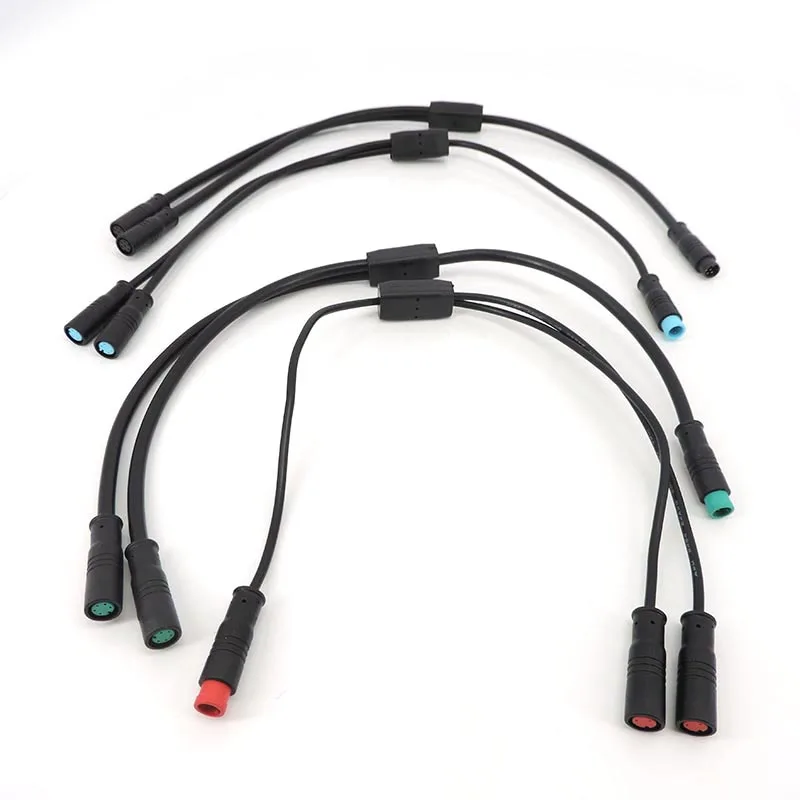 M8 wasserdichter 1-Stecker-auf-2-Buchsen-DC-Splitter-Sensor-Steckverbinder für E-Bikes, 2/3/4/5/6-polig, Elektrofahrrad-Verbindungskabel, E-Bike-Stecker – Detail 8