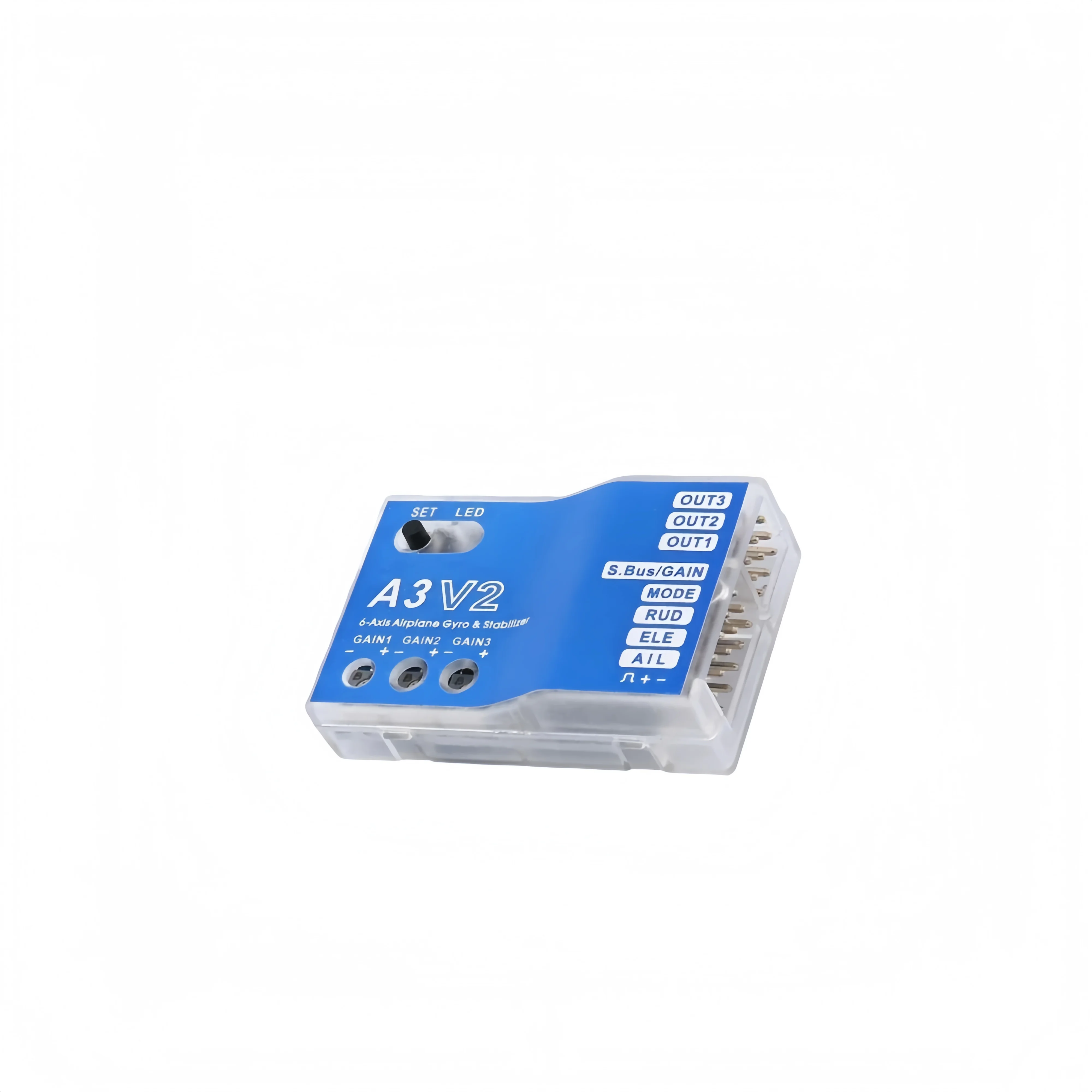 Remote-controlled aircraft, fixed-wing helicopter, 3-axis gyroscope, A3 V2 aircraft flight controller, stabilizer