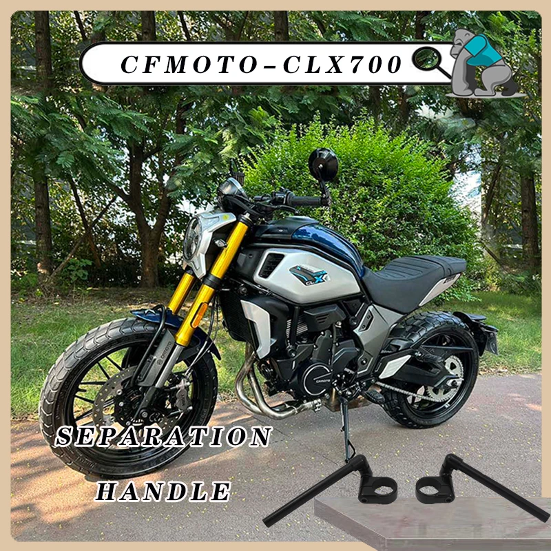 Adjustable CNC 51mm Aluminum Detached Split Clip-on Handlebar Mirror and Upper Yoke Customized For CFMOTO CLX700 CF700CLX clx700