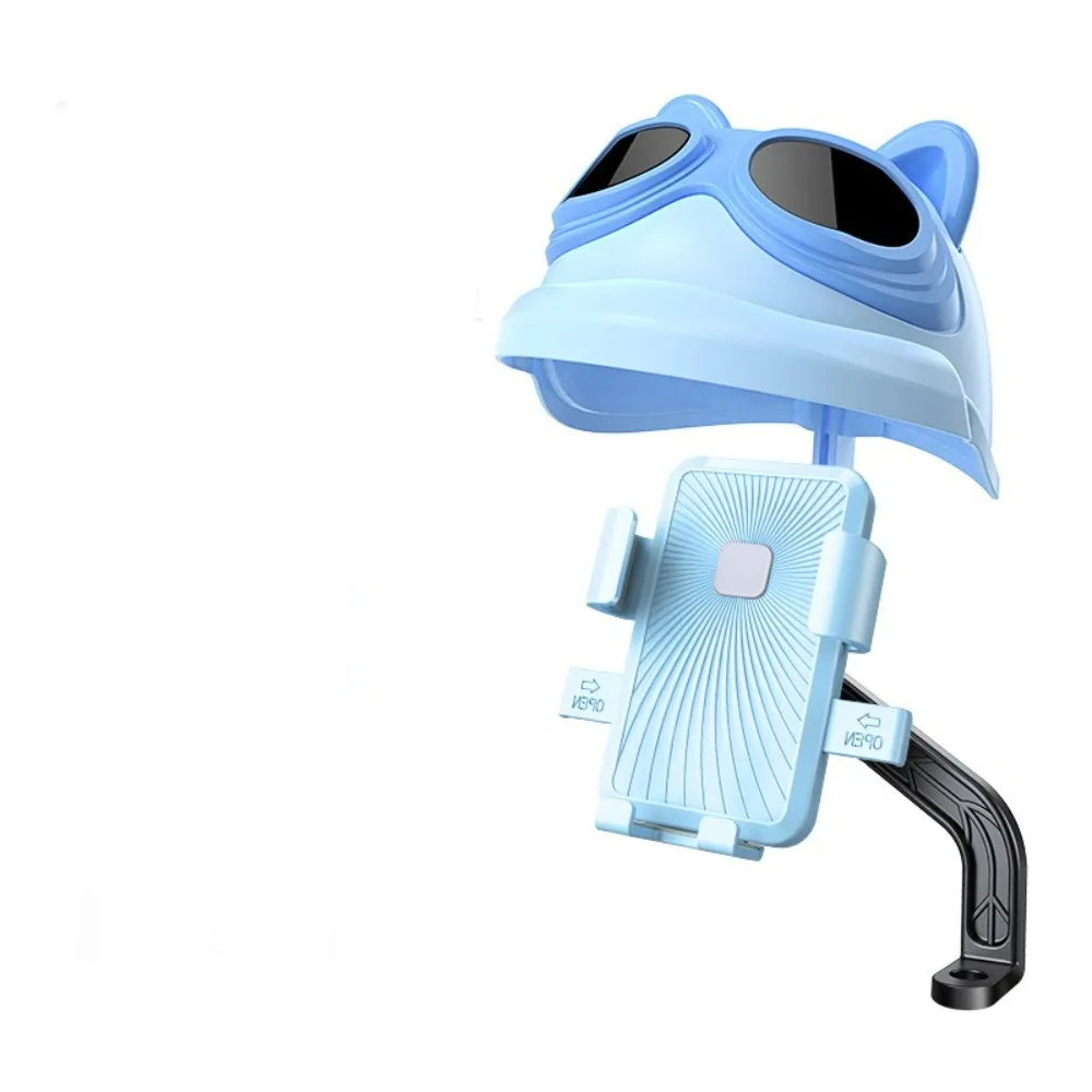 

With Sun Visor Motorcycle Mobile Phone Holder Cradle Clip Rainproof Navigation Phone Holder Waterproof 360 Degree Rotate