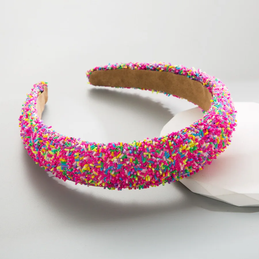 Resin Wide-brimmed Headband Candy-colored Sponge Headband WOMEN\'S Fashion Hair Accessories