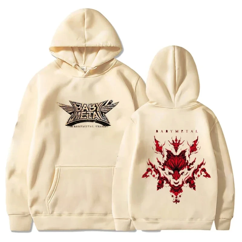 Japan Babymetal Steelheart Band Hooded Pullove Vintage High Street Sweatshirt Loose Comfortable Joker Men And Women Sweater