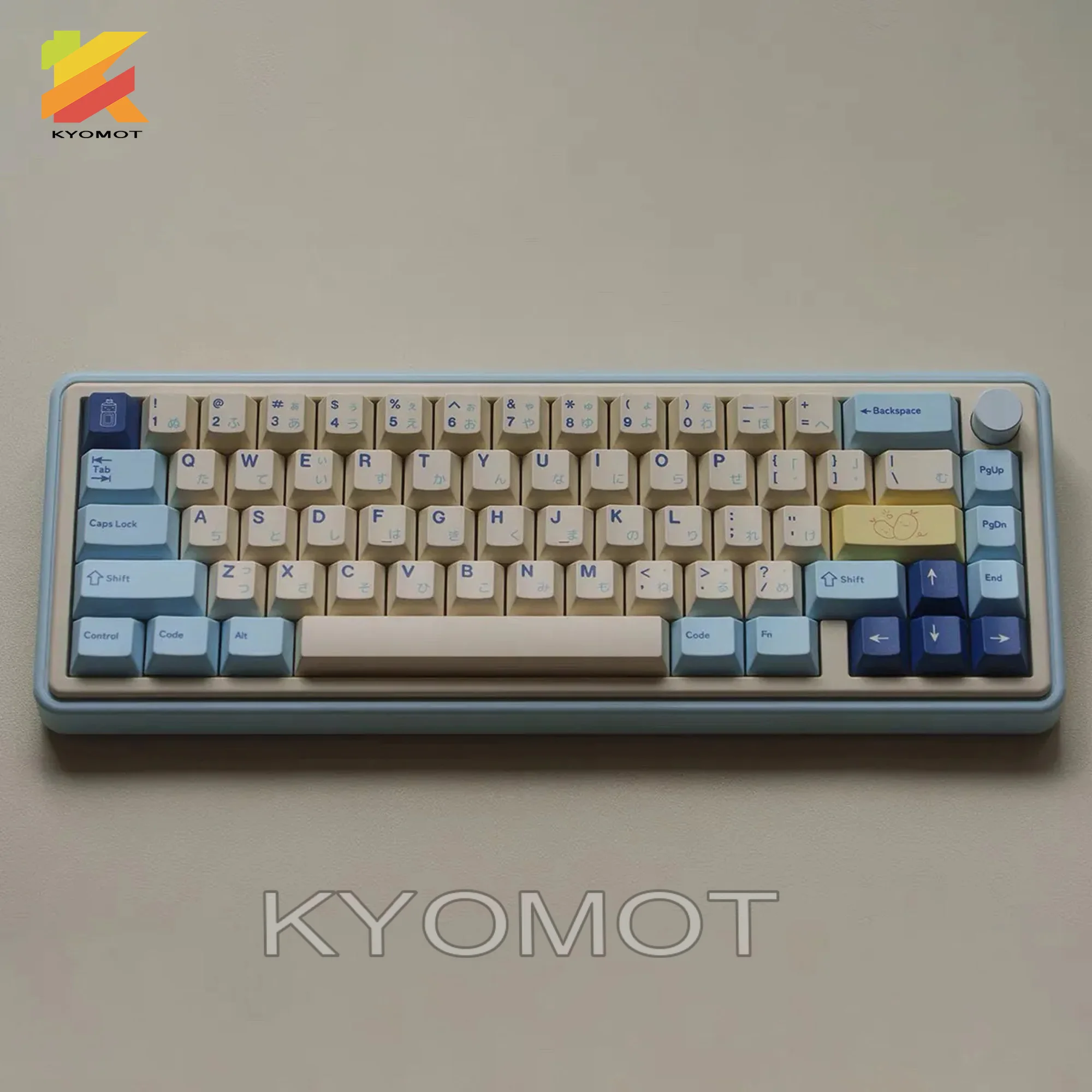 KYOMOT 156 Keys Yogurt Theme Key Caps Cherry Profile PBT DYE SUB Keycaps for MX Switch Custom GMK Split Mechanical Keyboard Caps