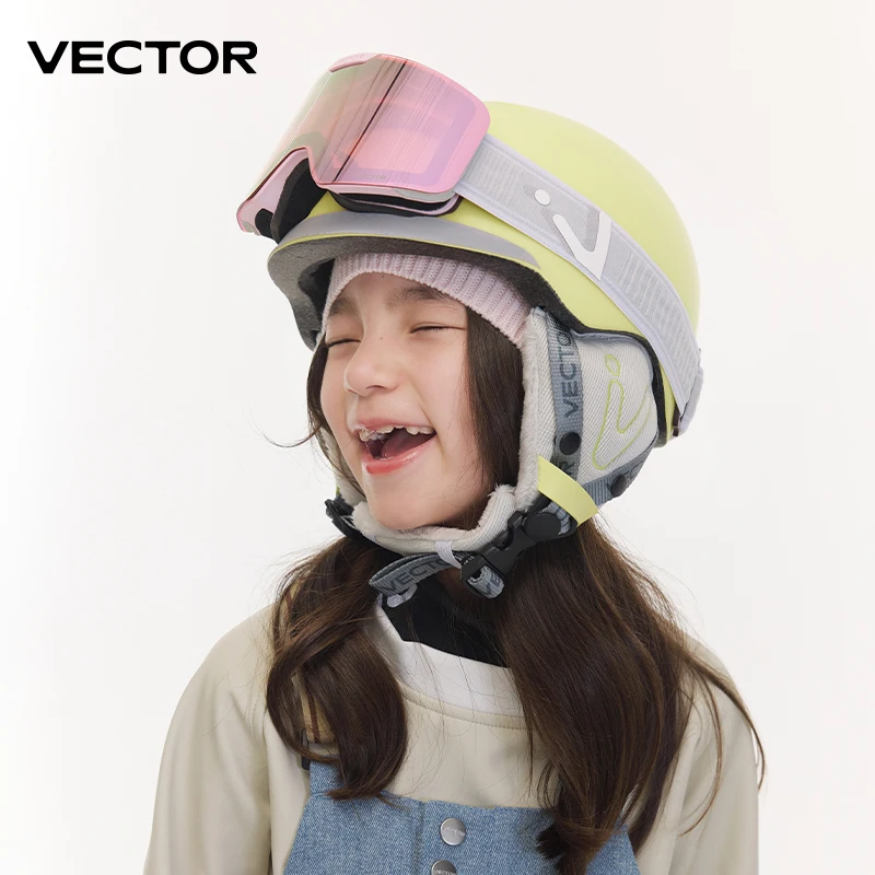 VECTOR Kids Children Ski Helmet Integrally-molded Outdoor Sports Protection Snowboard Helmet Man Women Skiing Equipment
