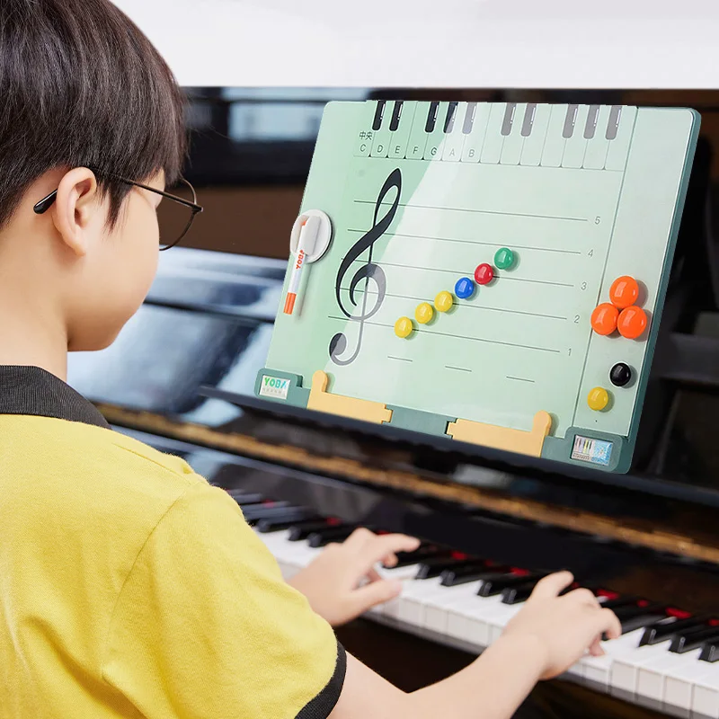 

Youba Piano Staff Multi-Functional Music Reading Board Super Note Card Teaching Aids Music Recognition Grand Piano Desktop Music Stand