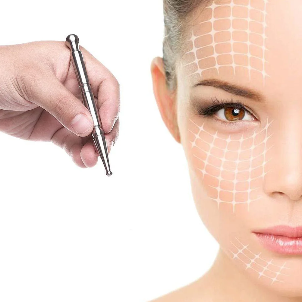 

Smooth Surface Acupoint Stick Stainless Steel Manual Massage Tool Trigger Point Press Meridians Rod for Face Body Hand