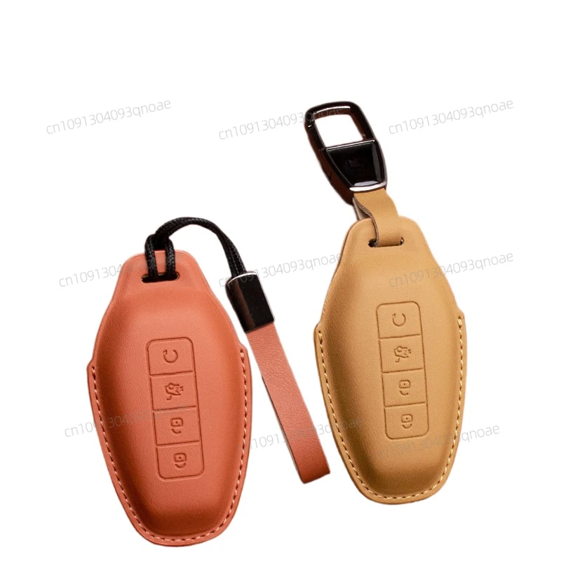 

For DENZA z9gt 2024 ultra Leather keycase bag dedicated minimalist car keychain