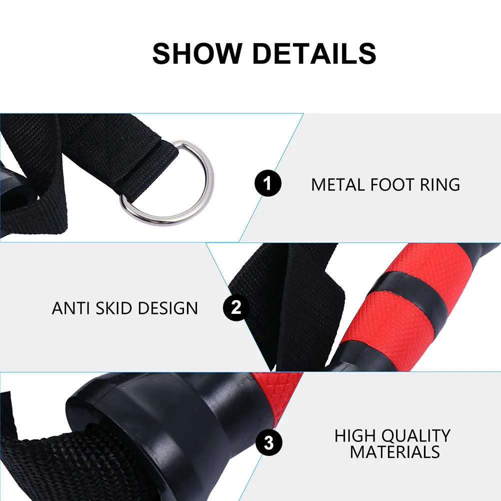 

2pcs Heavy Duty Fitness Handle Non-Slip Ergonomic Grip For Resistance Band Pull Up Workout Strap Home Gym Equipment Cable