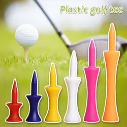 Colorido plástico Golf Tee, Step Down Graduado Castelo Tee, Controle de altura, Golf Acessórios, X0D6, 20Pcs