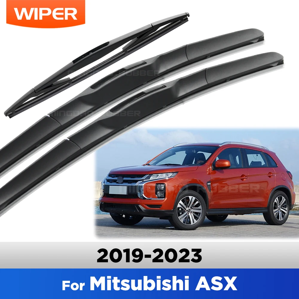 

For Mitsubishi ASX 2019-2023 2020 2021 2022 Wiper Front & Rear Wiper Blades Windshield Windscreen Window Brushes 24"+21"+10"