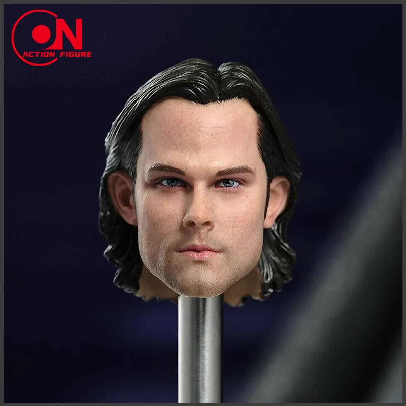 1/6 Sam Winchester Head Sculpt Jared Padalecki Head Carving Model for 12