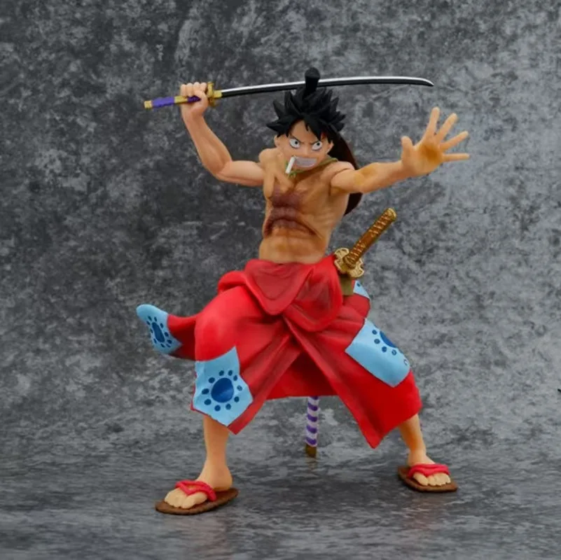 

2026 New One Piece And The Land Of Kimono Luffy Figurines Model Figurines Accessories Birthday Gifts Creative Anime Toys