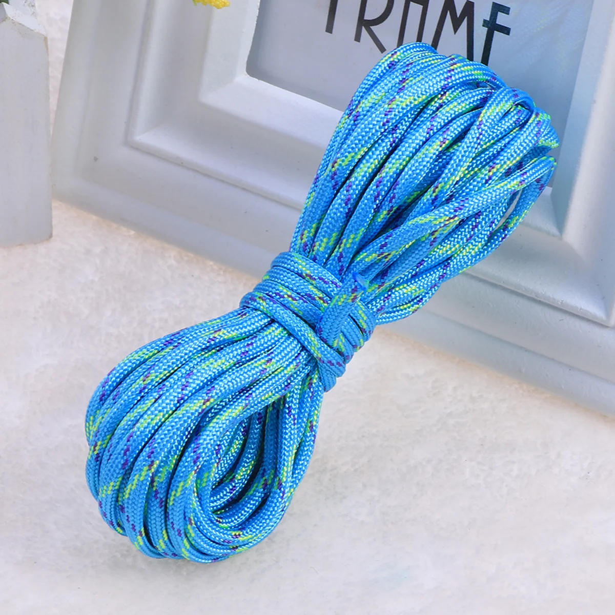 7 متر حبل باراكورد الأزرق النايلون مضفر بقاء الحبل للتخييم التنزه الصيد سلاسل المفاتيح مقاومة للأشعة فوق البنفسجية دائم خفيفة الوزن #2