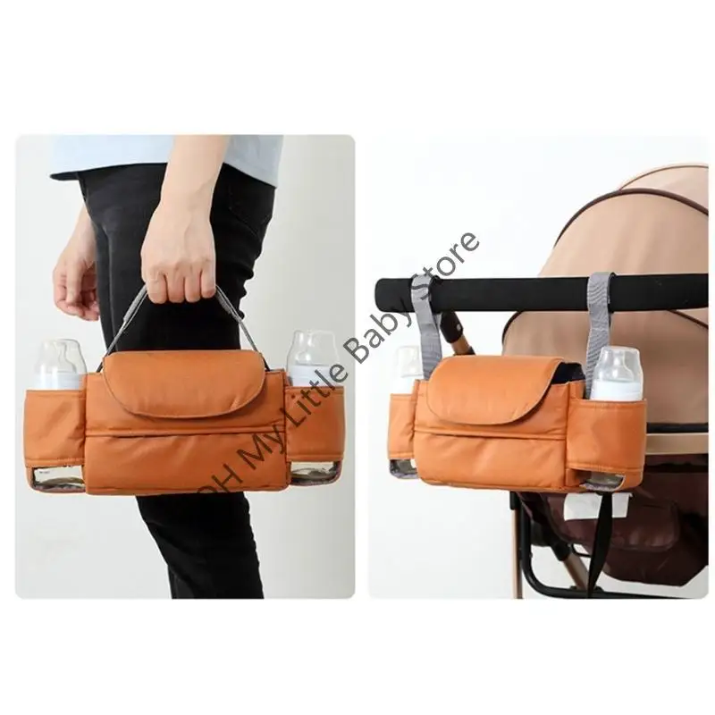 M76C عربة منظم حقيبة عربة منظم متعدد الوظائف عربة طفل عربات التي تجرها الدواب حقيبة التخزين يدفع باليدين المنظم حقيبة سفر هدية