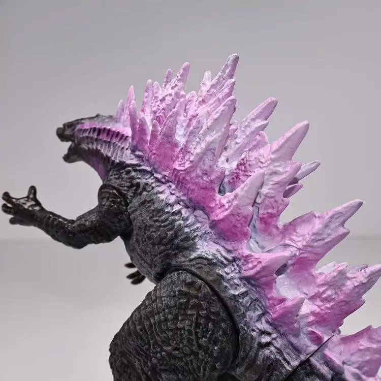 Godzilla vs kong 2 o novo império novas cores titan godzilla 16cm cola macia monstro rosa volta figura de ação modelo brinquedos presente