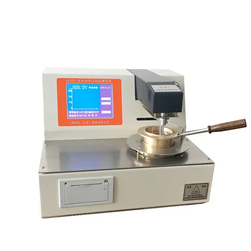 Open flash point ignition point tester, product flash and ignition