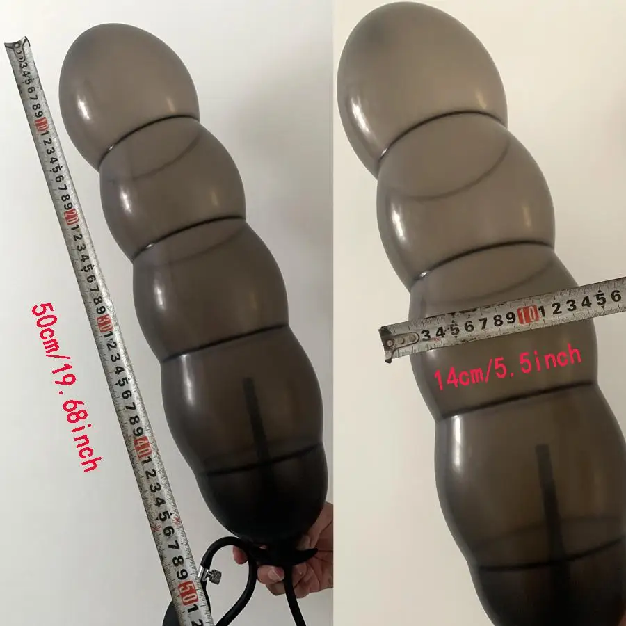 Opblaasbare Uitbreiding Diameter Anale Sex Toy Dildo Anaal Plug Met 3/5 Kralen Silicone Kolom Enorme Butt Plug Ass Dilatator Trainer